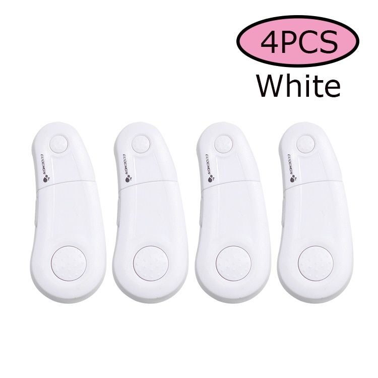 EUDEMON 4pcs/lot Baby Drawer Lock Todder Child Kids Door Drawers Wardrobe Cabinet Safety Care Protect Plastic Lock Green Blue