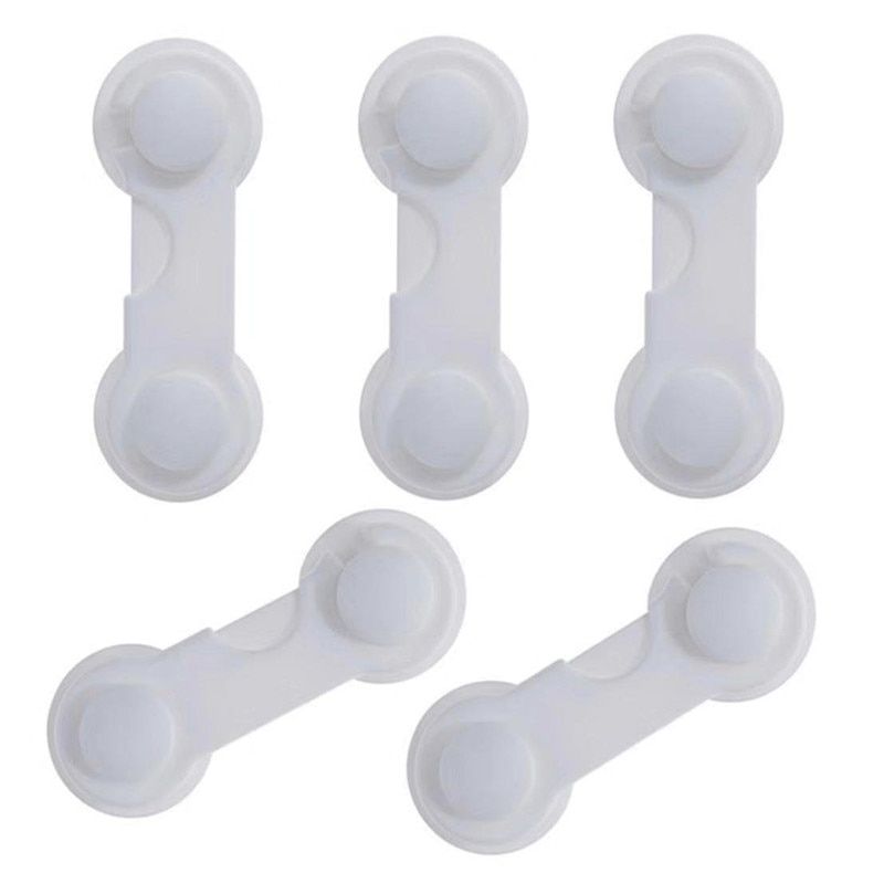 5Pcs Door Drawear Wardrobe Todder Kids Baby Safety Plastic Locks Children Protection Locks