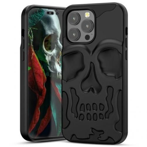 Luxury Plating 3D Skull Phone Case For IPhone 14 13 12 11 Pro Max