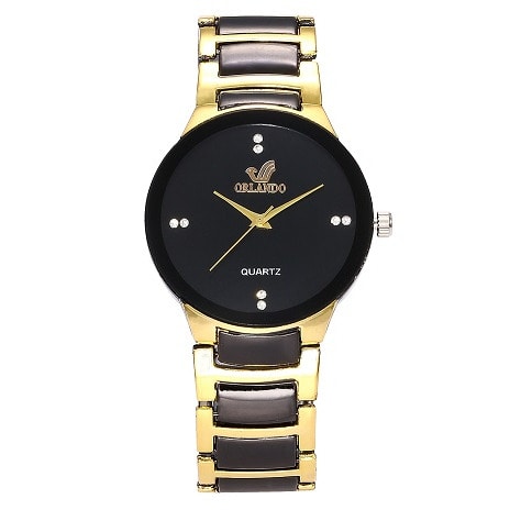 Unisex Two Tone  Wristwatch