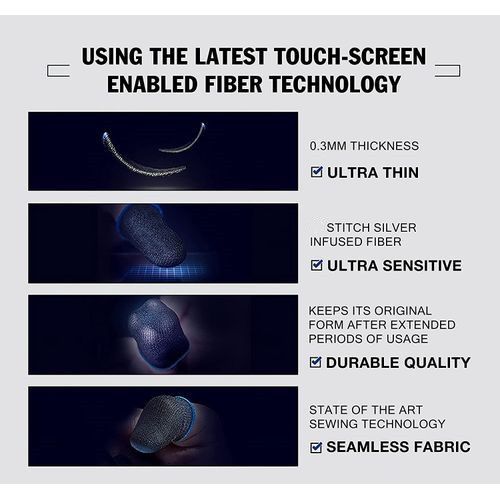 12pcs Mobile Gaming Thumb Sleeve Sets, Wasp Feelers(6 Pair)