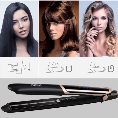 2in1 Tourmaline Ceramic Ion Hair Curler Straightener