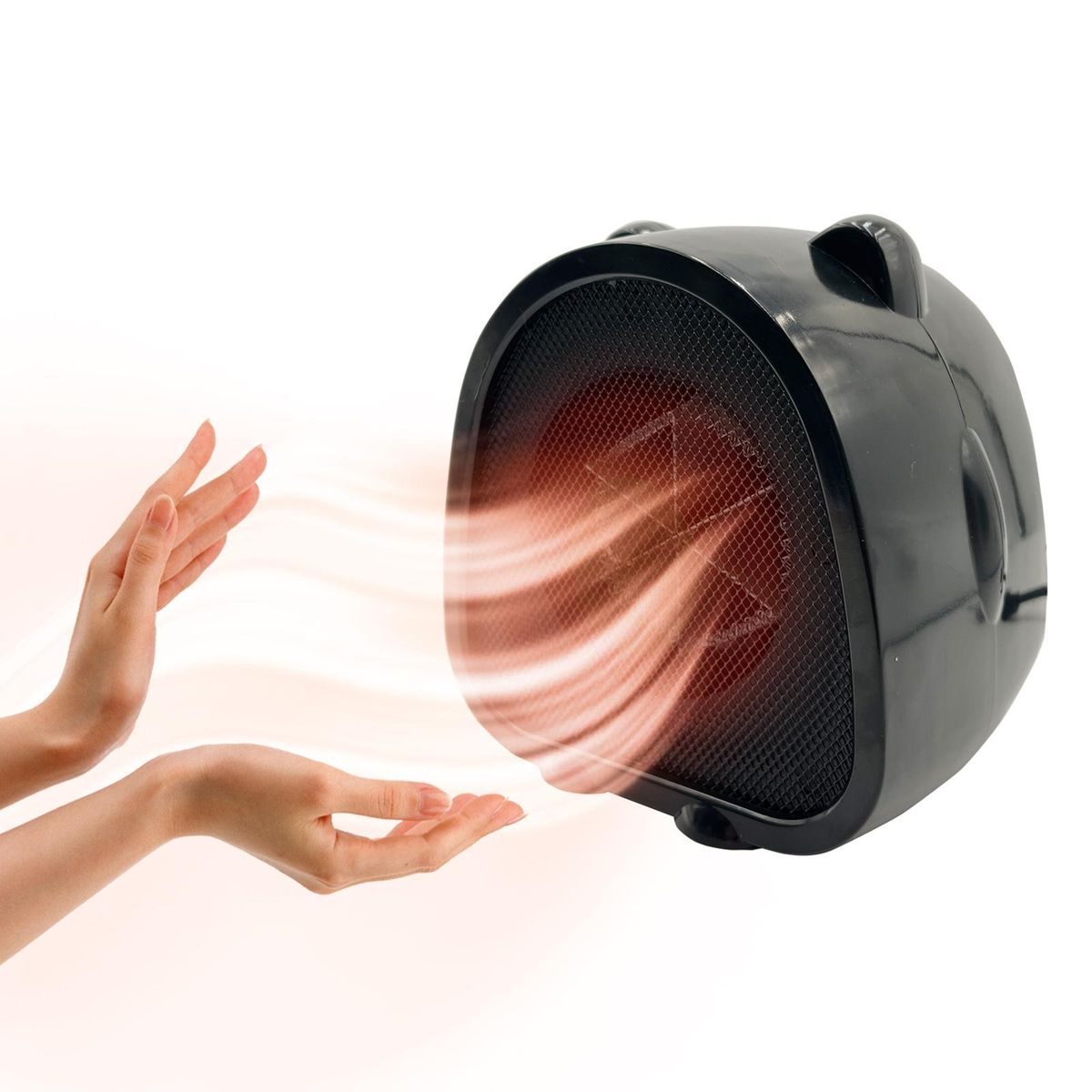 1 Set Mini Heater Air Convection Space Heater Black