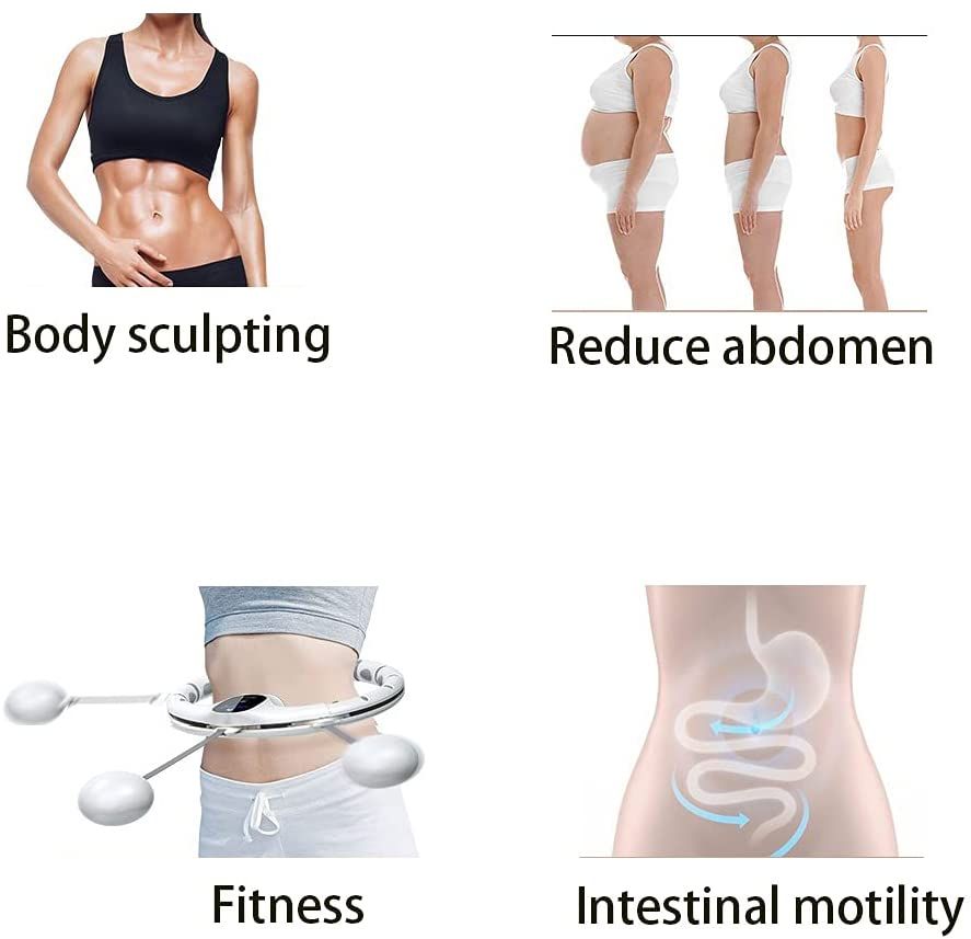 Weighted Hula Smart Hoops, Professional Abdomen Fitness Weight Loss Hoola Hoops Not Fall, Great For Adults & Kids