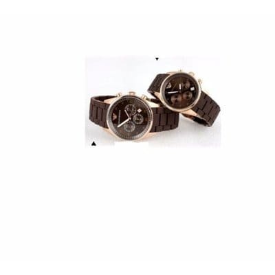 Couple Brown Rose Sportivo Chronograph Watch