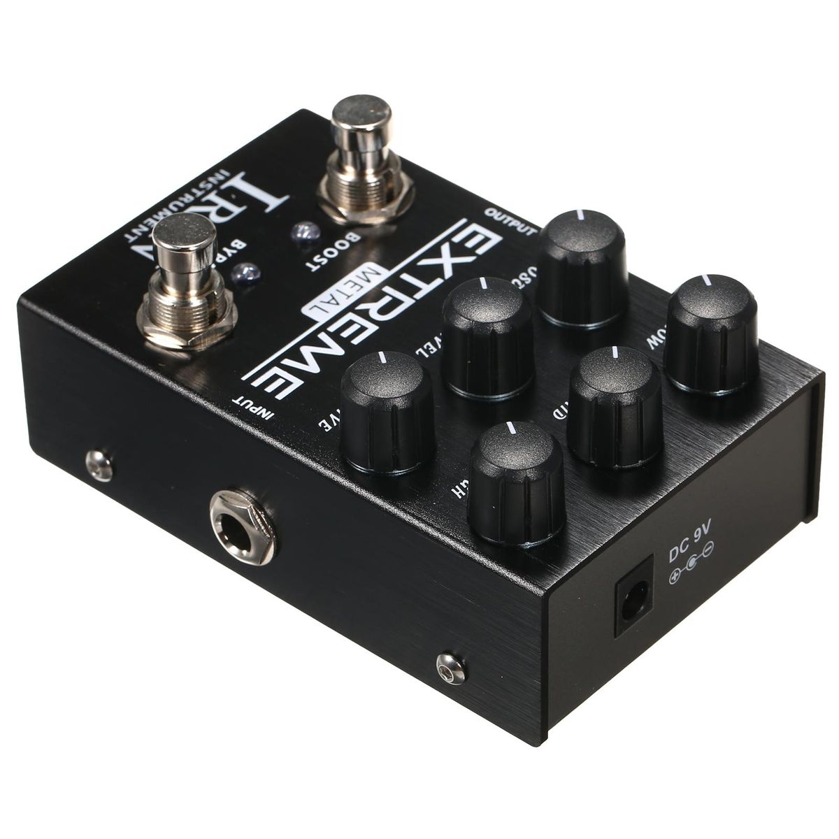 IRIN Distortion Guitar Effect Pedal Portable Guitar Effector with LOW/MID/HIGH Frequency Boost Level Drive Controls for Electric Guitar - EXTREME