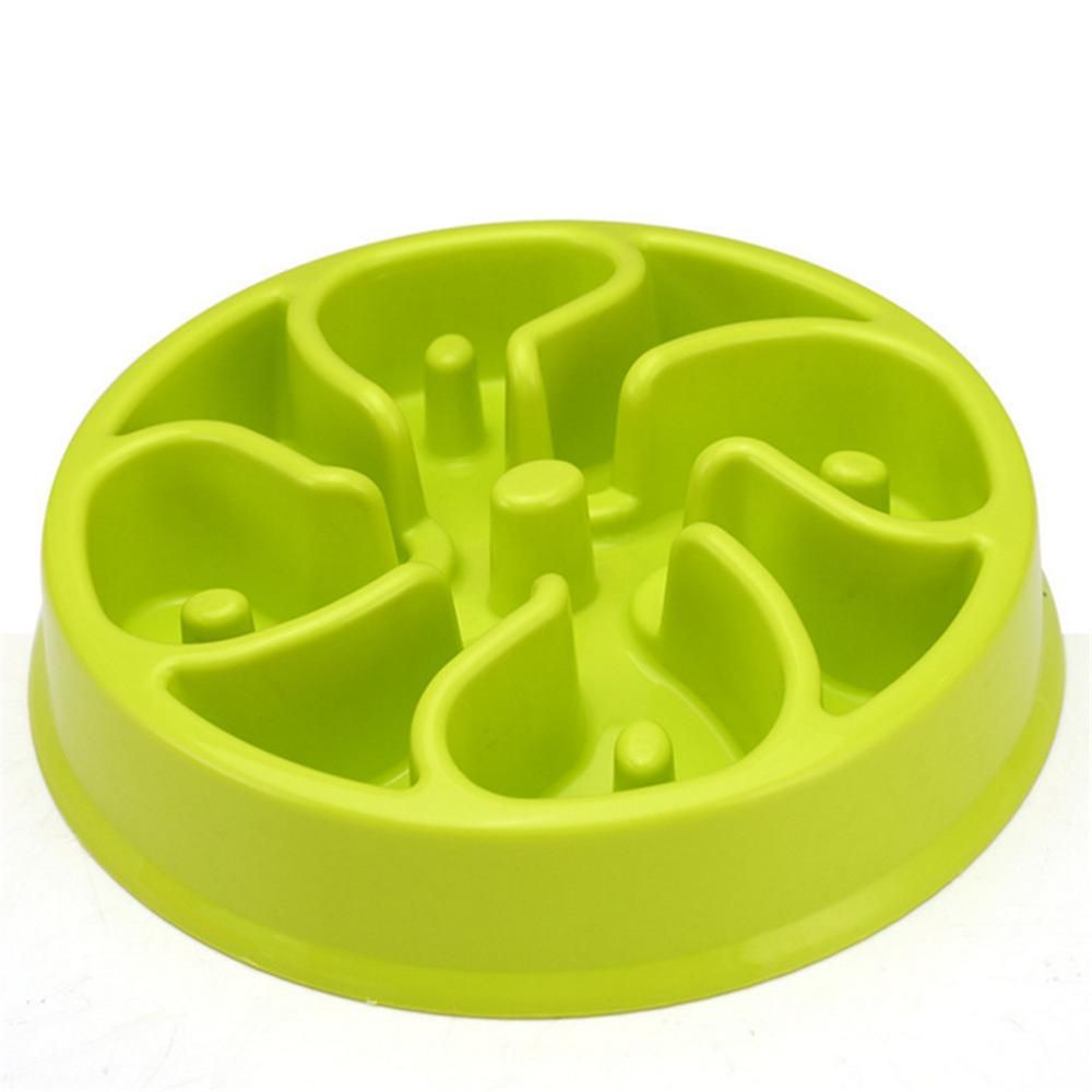 Bowl Pet Container Dog Dish Size Dog Cat Food Water Feeder Eat Slow Exercise Colorful Beautiful Supplies