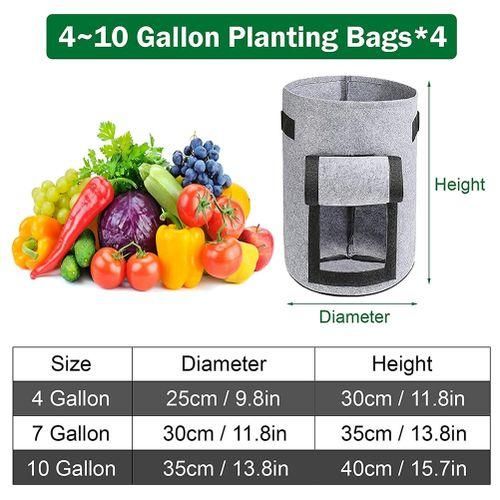 Potato Plant Bag,10 Gallons Plant Pot, Breathable