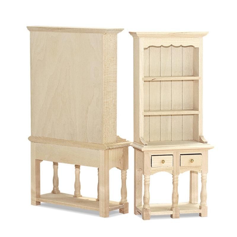 1/12 Dollhouse Miniature Furniture Bookcase Living Room Kitchen Model Cabinet Shelf Storage Cabinets A