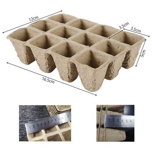 Seedling Tray Tray 10 Square Peat Pots 1 Seedling