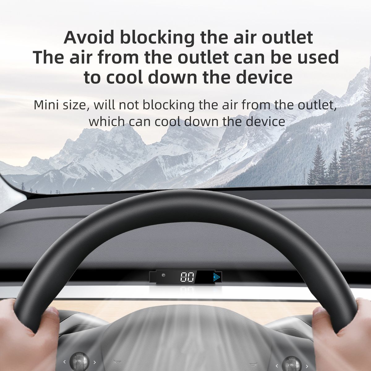 Heads-Up Display Digital Speedometer Display Vehicle Speed,