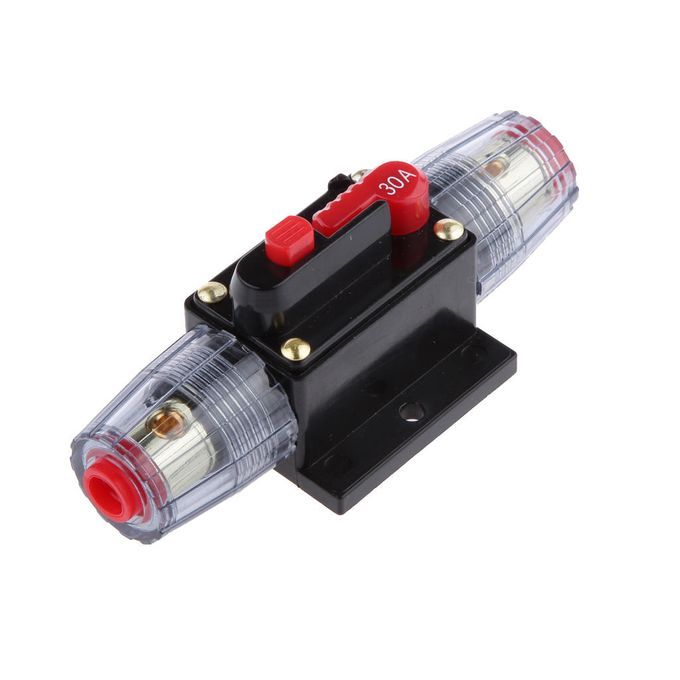 2xInLine Circuit Breaker Stereo Audio Car Fuse Holder DC12