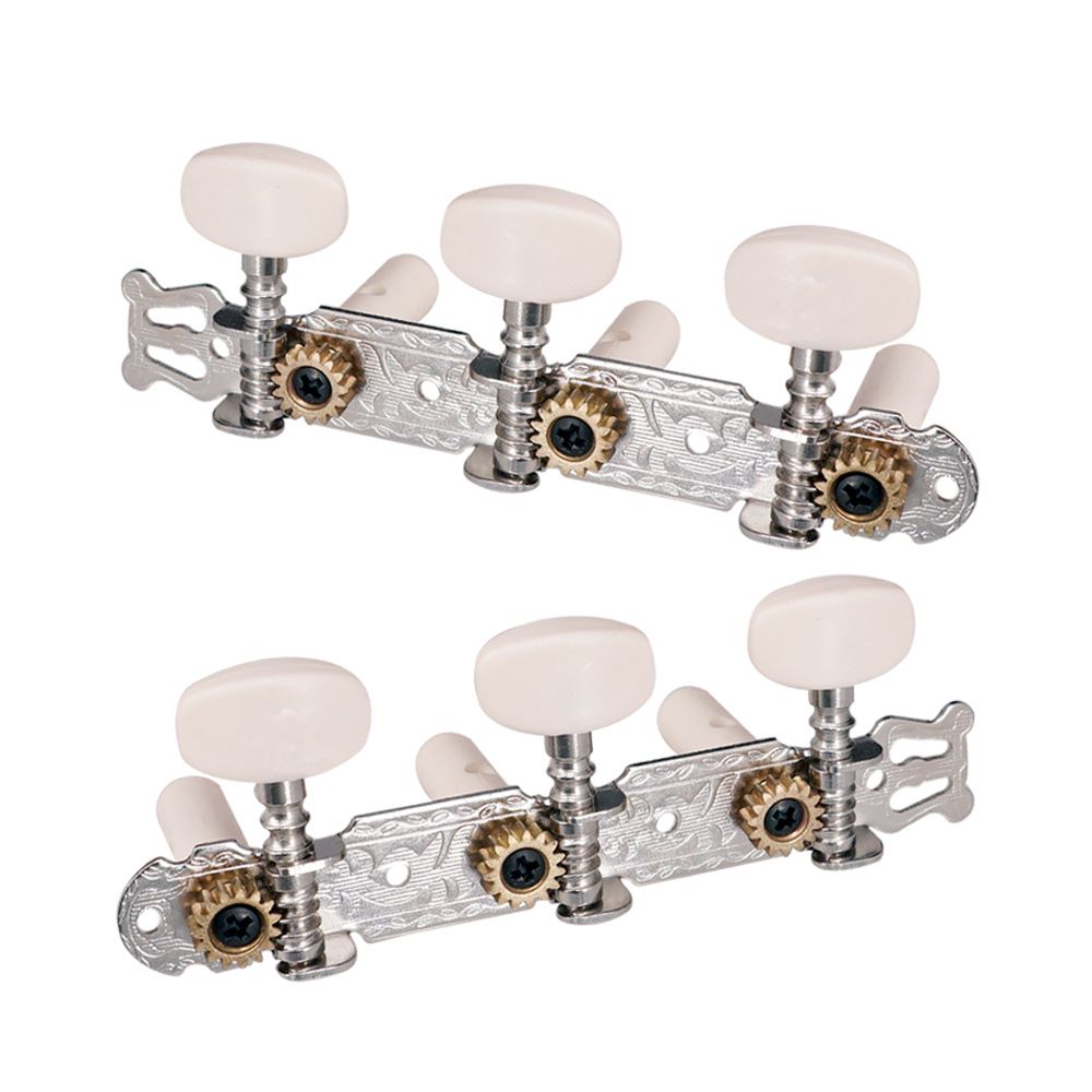 1 Pair Silver Guitar Tuning Pegs Classical Guitar String