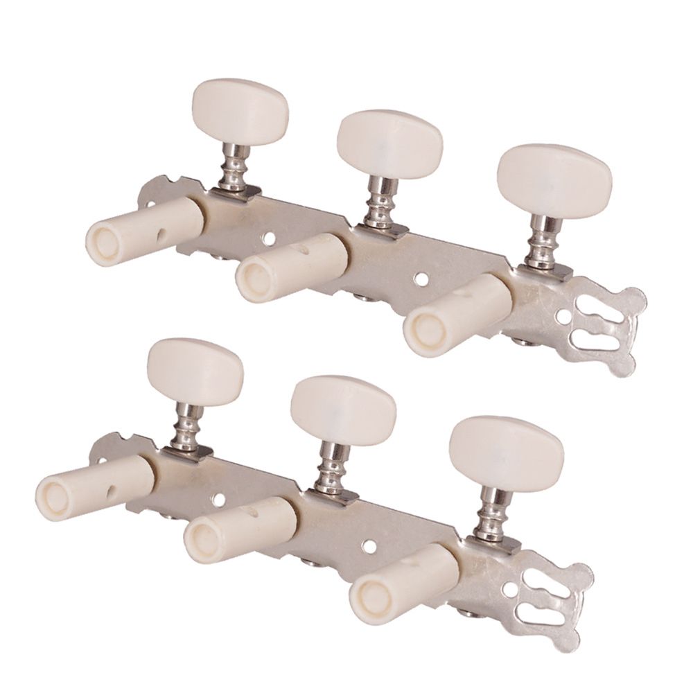 1 Pair Silver Guitar Tuning Pegs Classical Guitar String