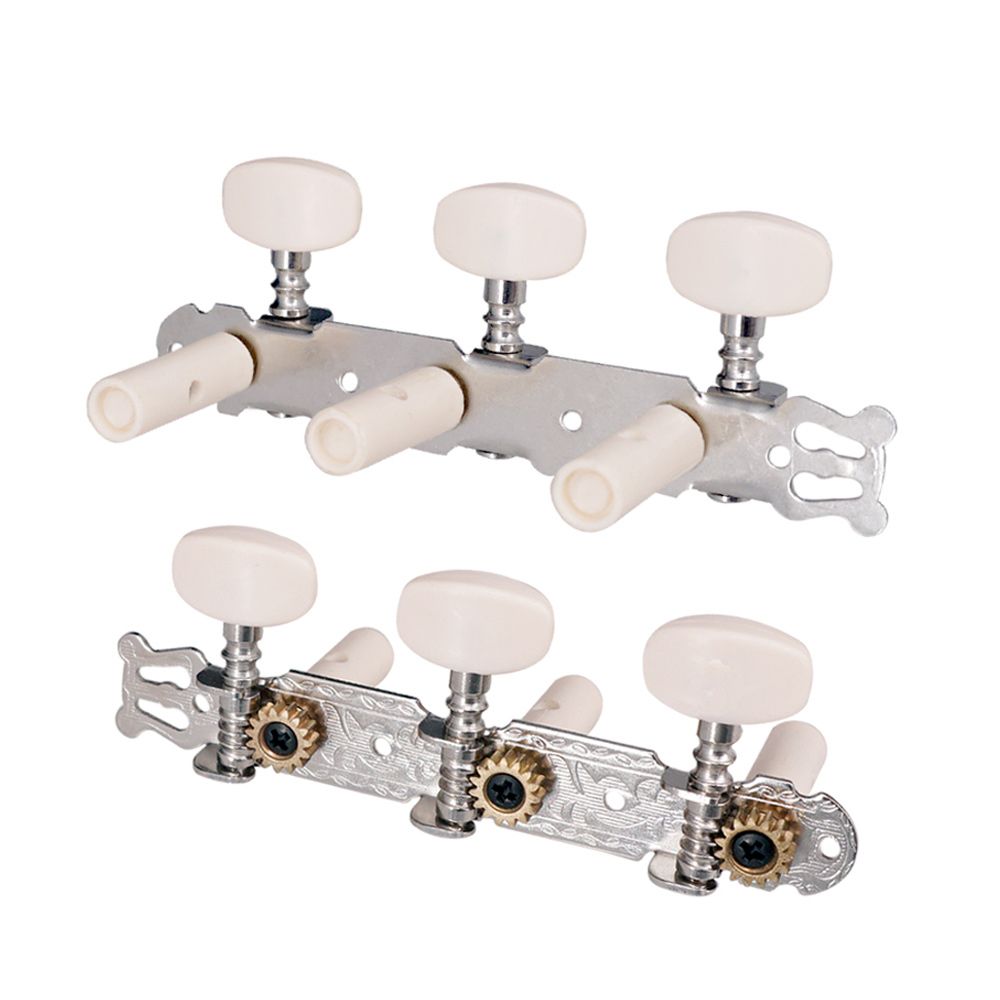 1 Pair Silver Guitar Tuning Pegs Classical Guitar String