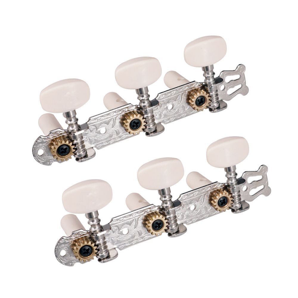 1 Pair Silver Guitar Tuning Pegs Classical Guitar String