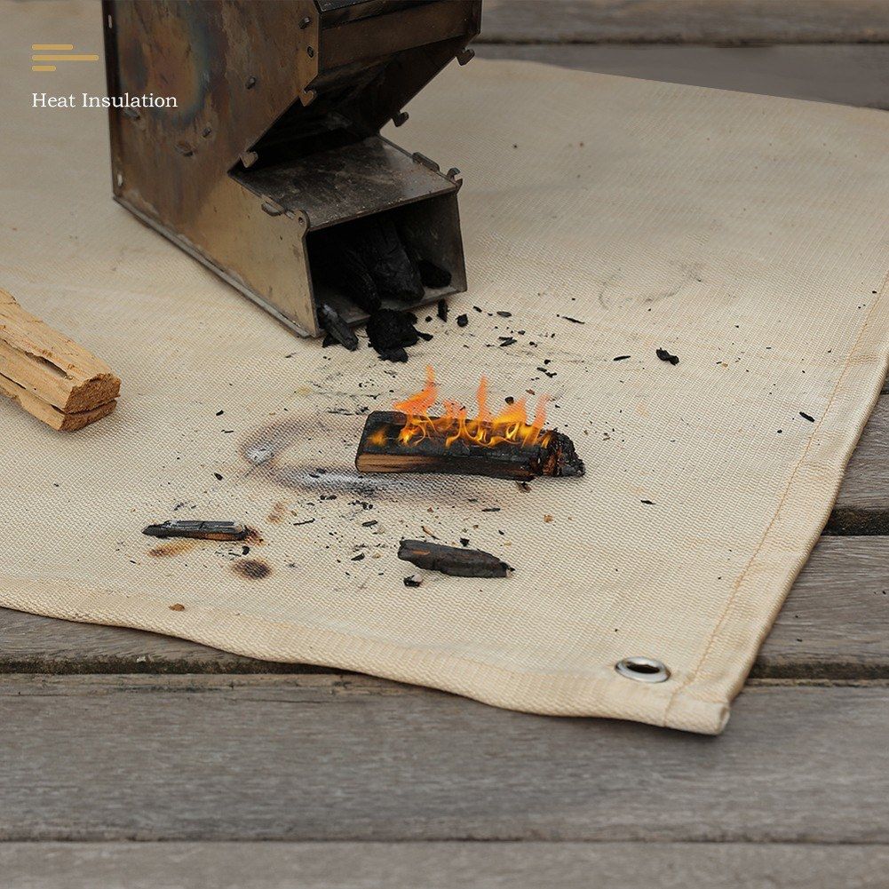Outdoor Fire-proof Cloth BBQ Insulation Mat High Temperature