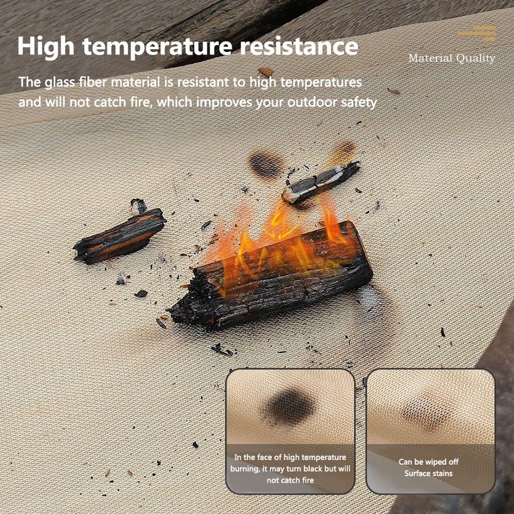 Outdoor Fire-proof Cloth BBQ Insulation Mat High Temperature