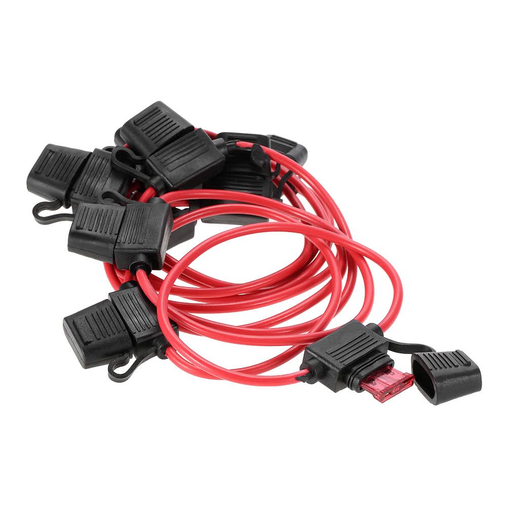 10pcs DC 12V 40A Standard Blade Inline Fuse Holder Splash