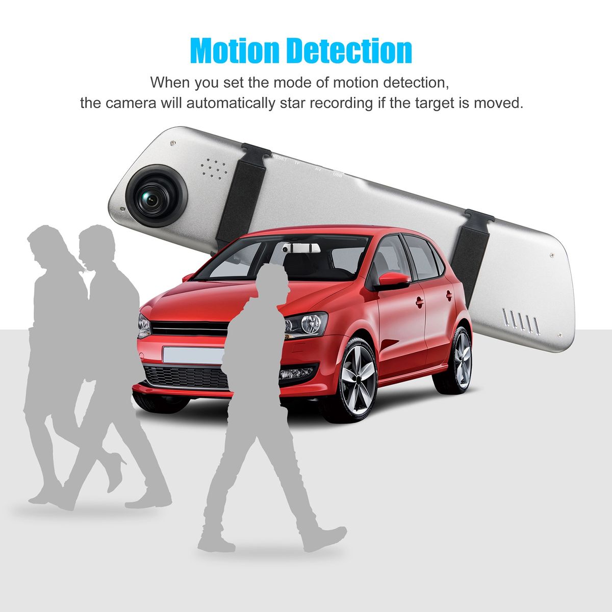 Dash Camera Front 1080P Clear Image Driving Recorder Silver