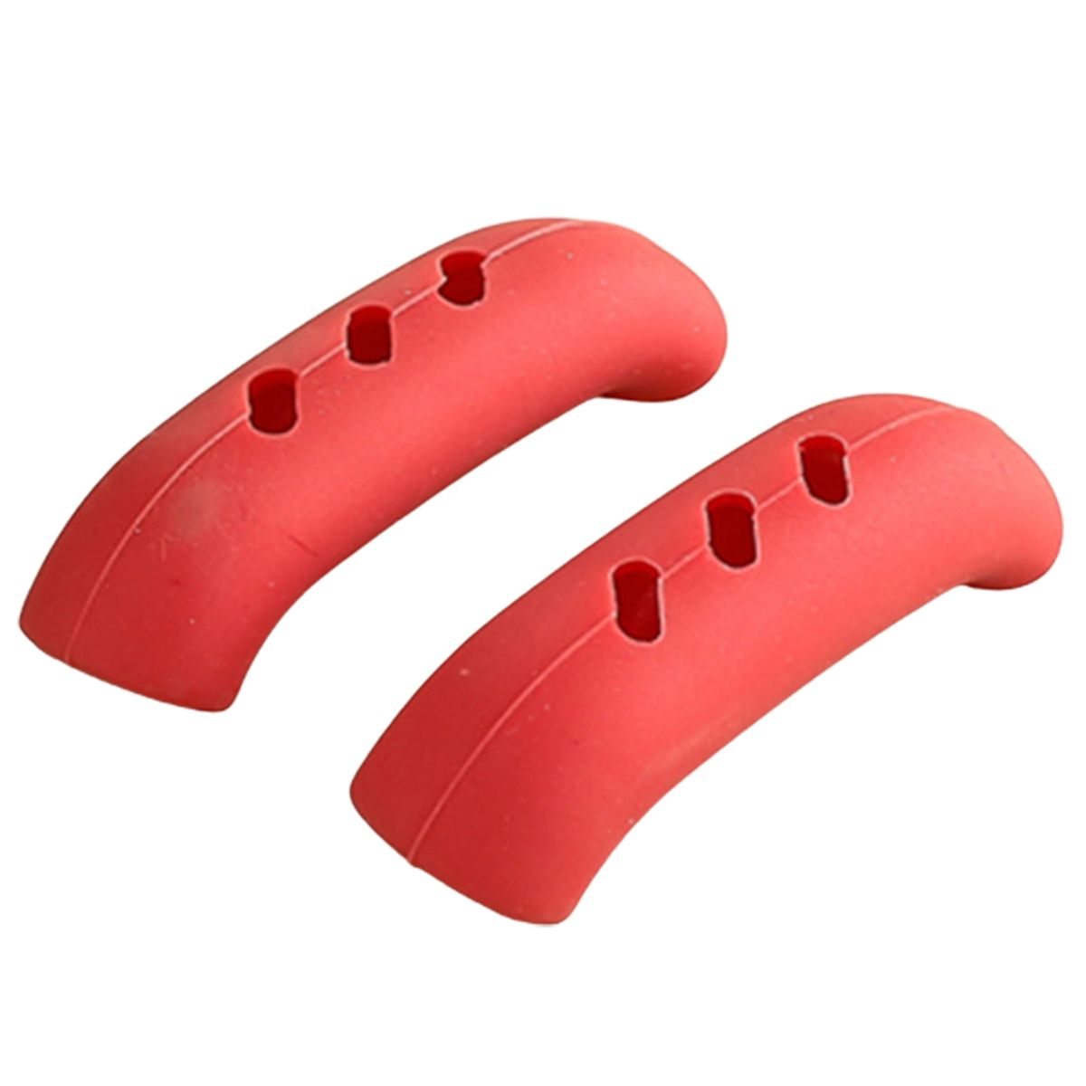 4PcsSet Pot Handle Cover Heat Radiations Pot Ear Clip Red