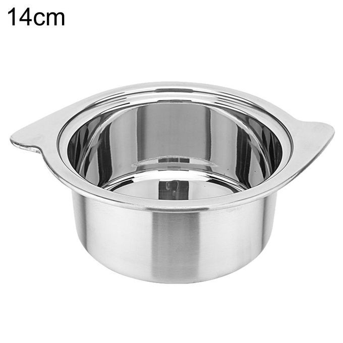 Stainless Steel Pan Non Stick Milk Soup Pot With-Silver