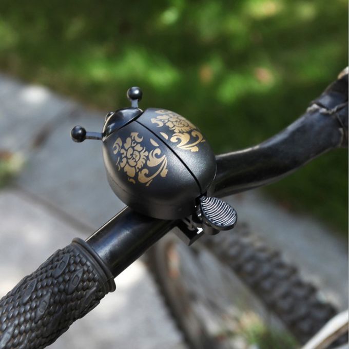 Childrens Kids Bike Bell Mountain Bicycle Novelty Ladybug Bug Black