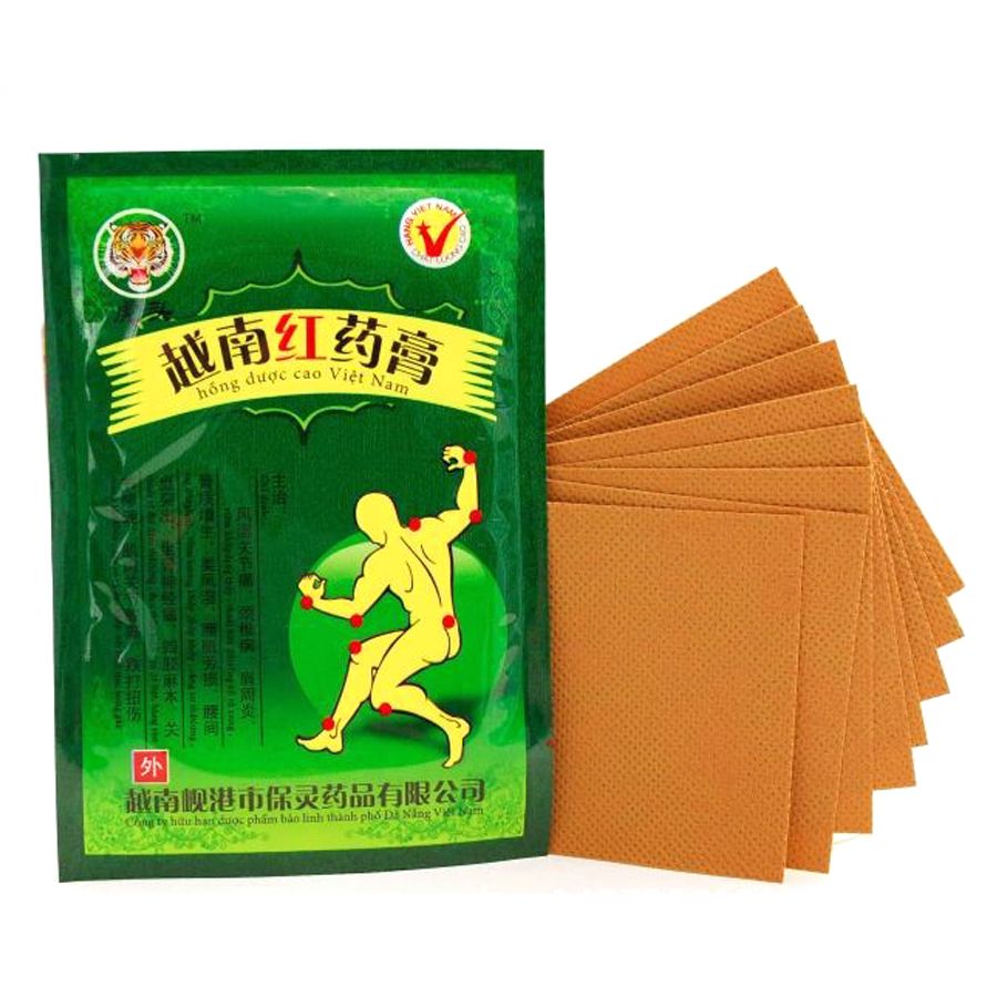 Red Pain Vietnam Tiger Plaster Stiff 64pcs Balm Massage Pain Neck Relief Shoulders Sumifun MassageD0959 Muscular Relieving Patch