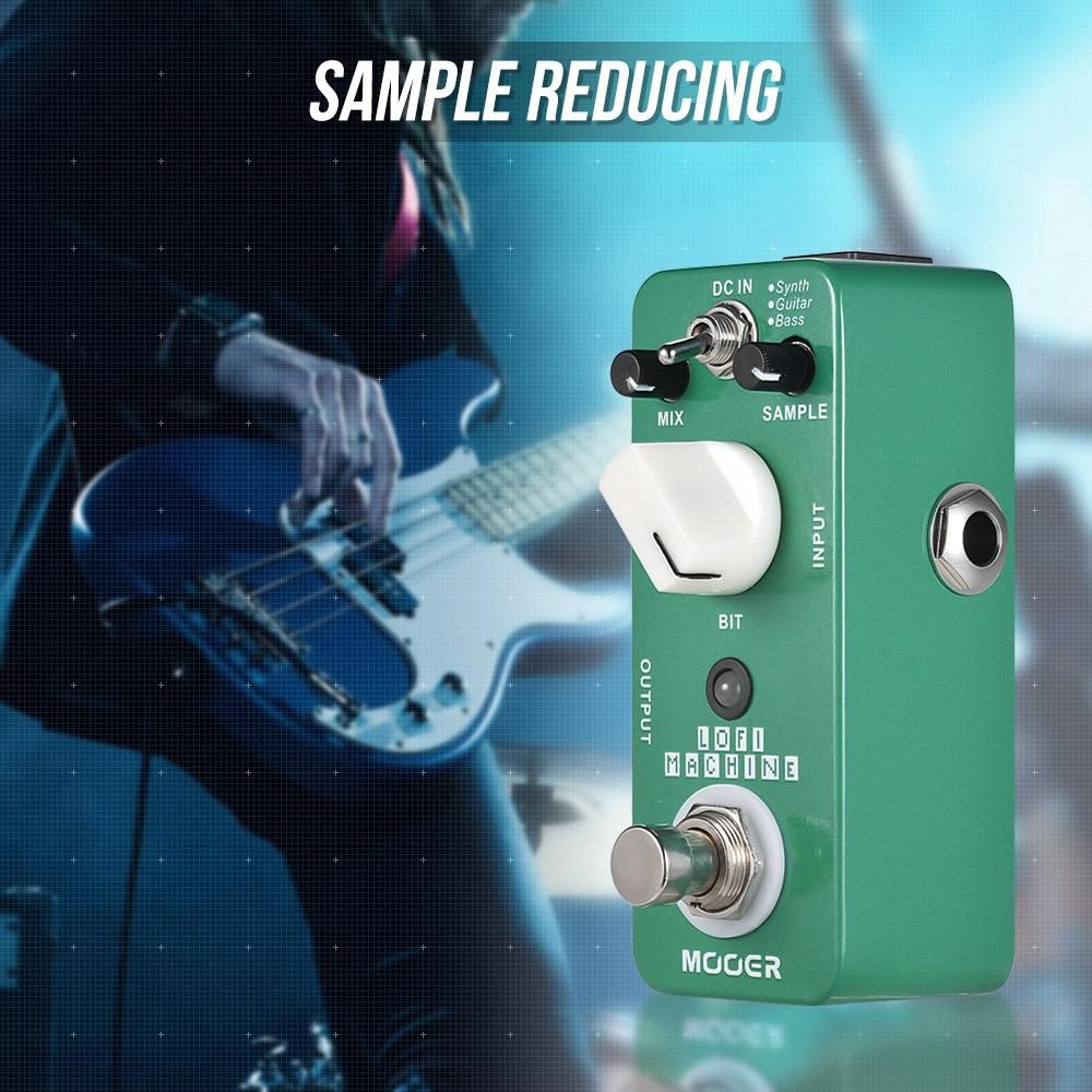 MOOER LOFI MACHINE Sample Reducing Guitar Effect Pedal 3 Modes True Bypass Full Metal Shell