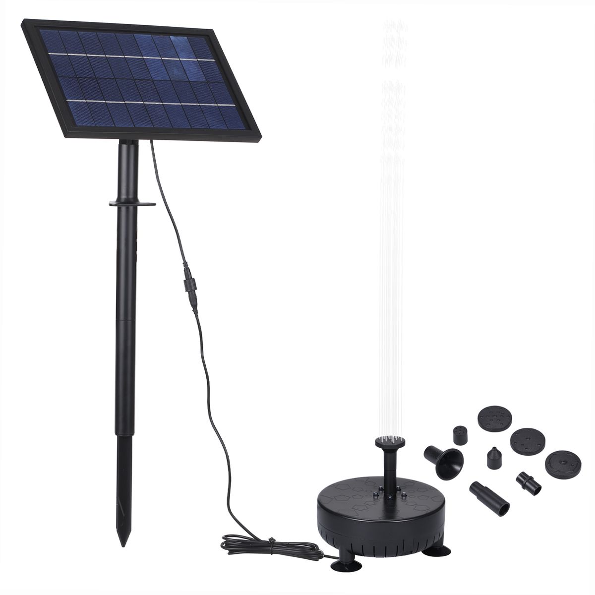 10V/8W Solar Powered Fountain Pump Water Pump With