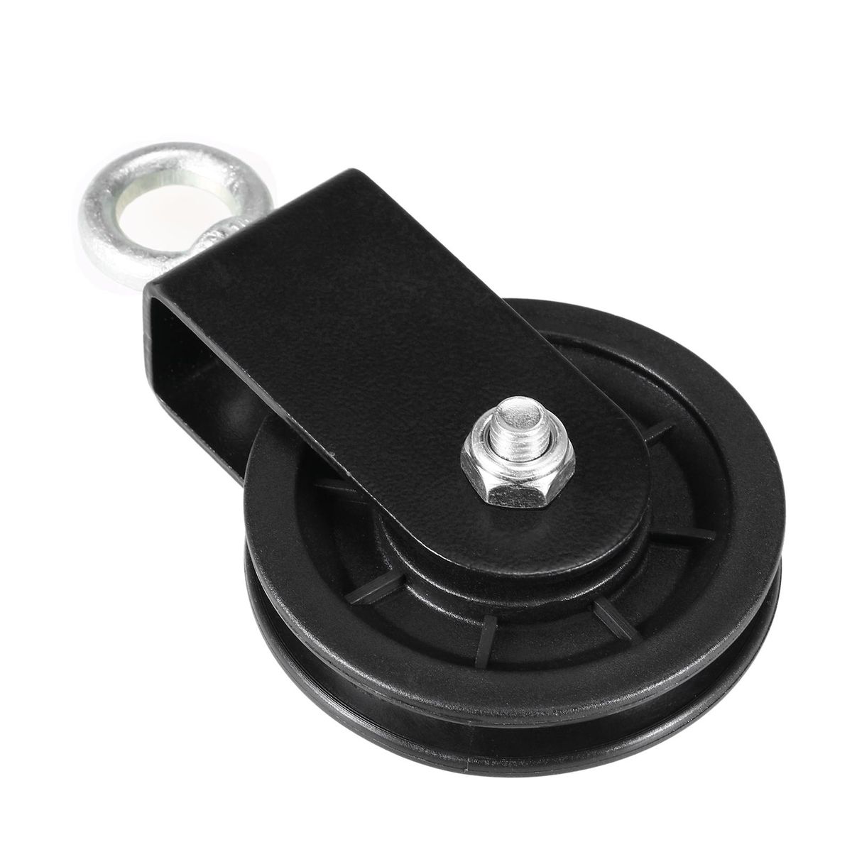 Silent Cable Pulley 360 Degree Detachable Rotation Traction Wheel Pulley System DIY Attachment for Home Gym Lifting
