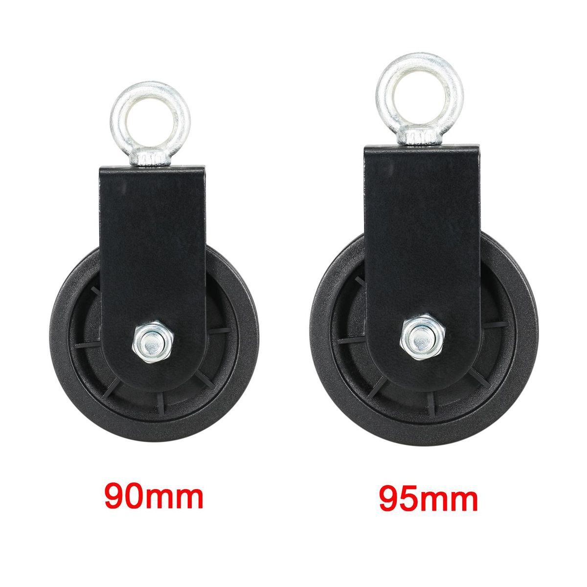 Silent Cable Pulley 360 Degree Detachable Rotation Traction Wheel Pulley System DIY Attachment for Home Gym Lifting