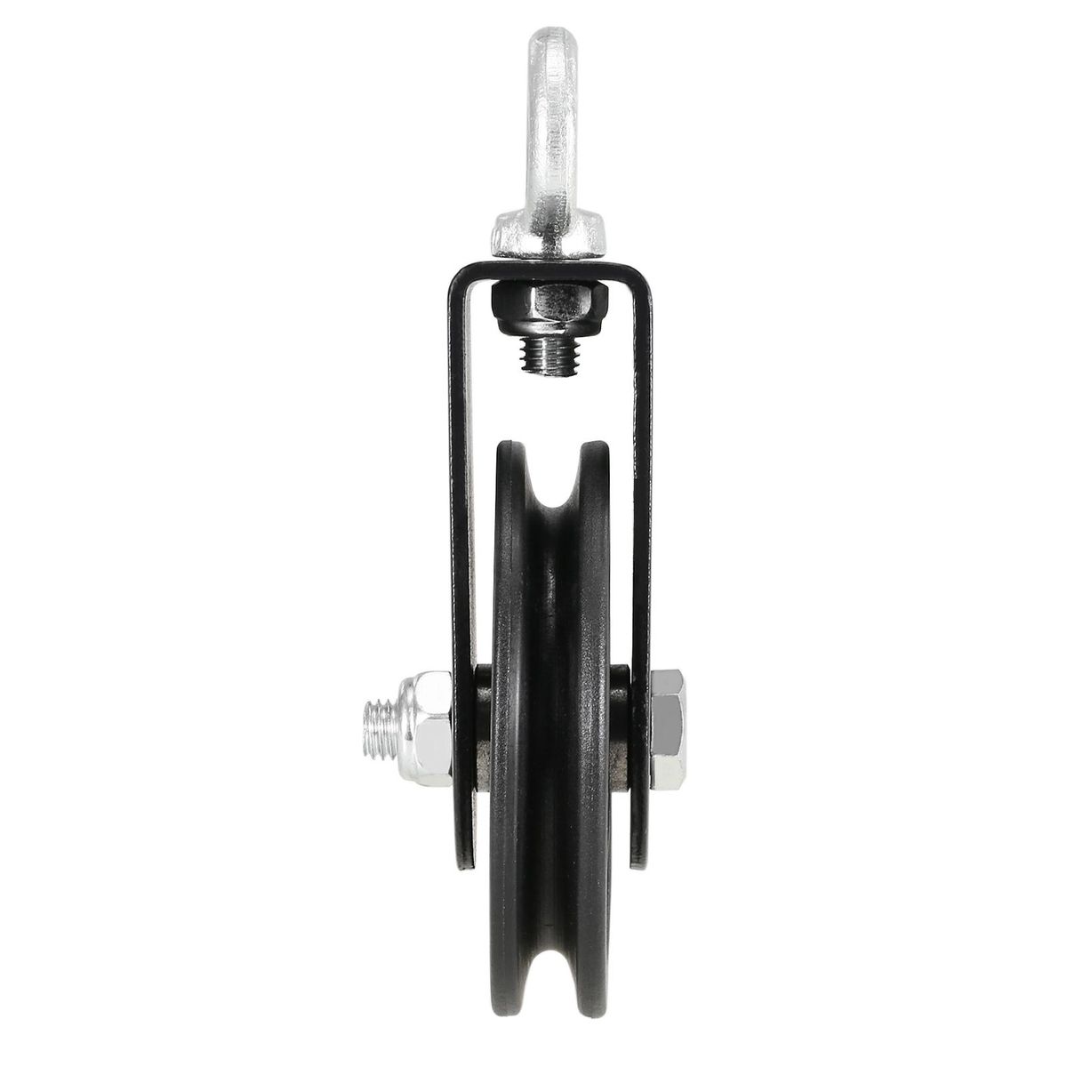 Silent Cable Pulley 360 Degree Detachable Rotation Traction Wheel Pulley System DIY Attachment for Home Gym Lifting