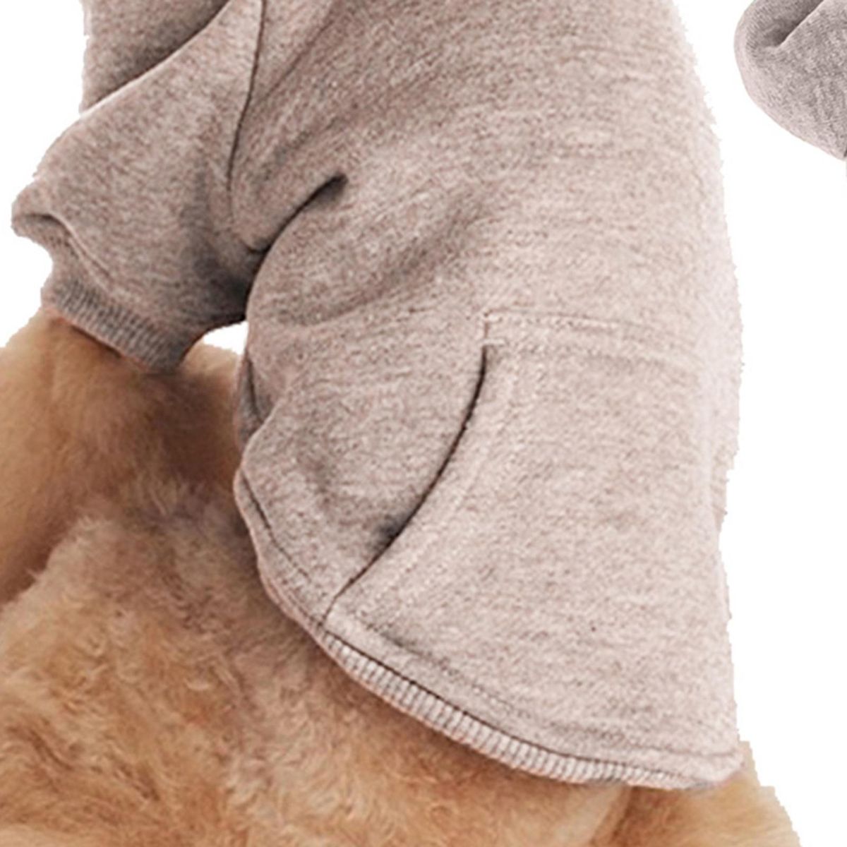 Small Dog Hoodie with Legs Cozy Paws Pet Hoodie Stylish for Dogs Grey