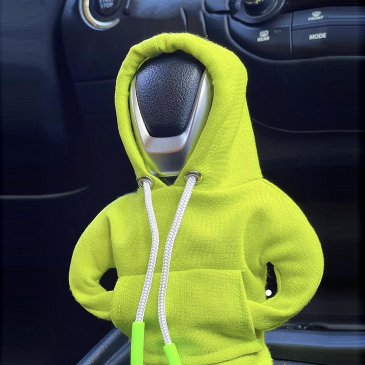 Gear Shift Hoodie Cover Cozyshift Soft Car Gear Shift Cover Green