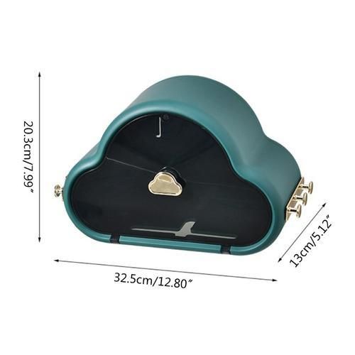 Bathroom Adhesive Carton, Wall Mounted Self Adhesive Waterproof, Toilet Paper Holder, With Privacy Protection Storage