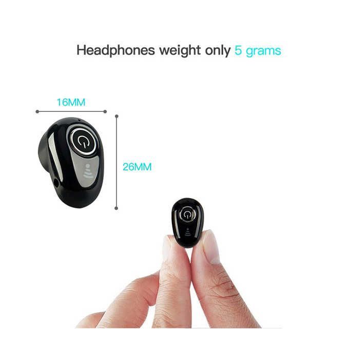 Mini Invisible Wireless Earphone Noise Cancelling Bluetooth Headphone T WS Headset With Mic