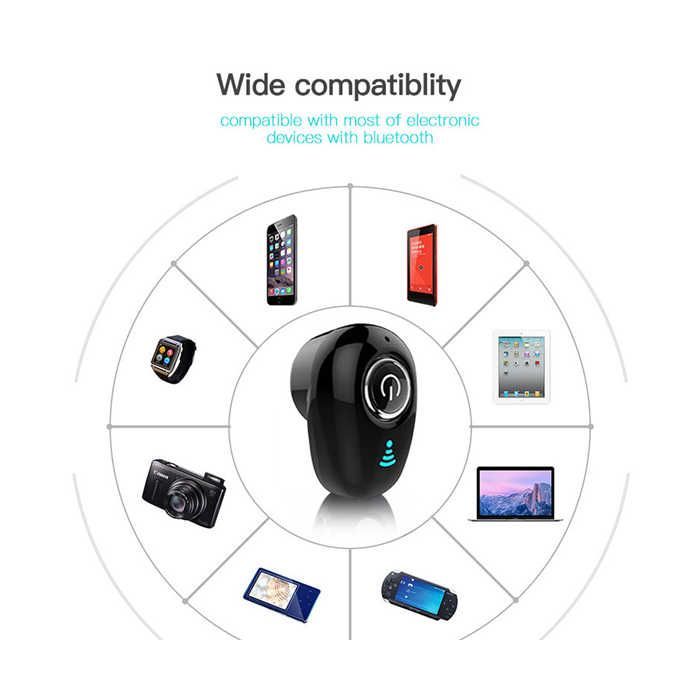 Mini Invisible Wireless Earphone Noise Cancelling Bluetooth Headphone T WS Headset With Mic