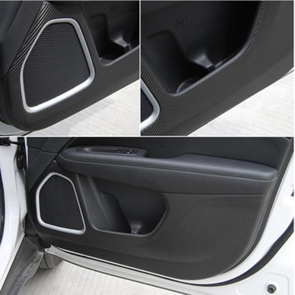 Car Inner Door Anti-Kick Pad Protection Side Edge ,Carbon