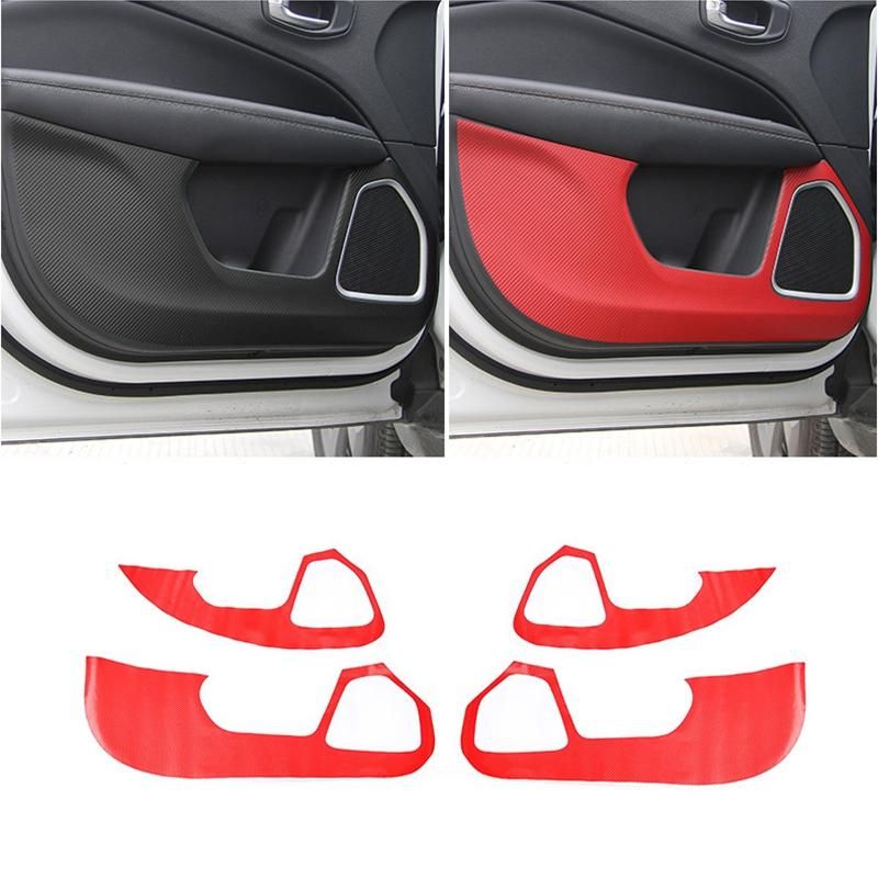 Car Inner Door Anti-Kick Pad Protection Side Edge ,Carbon