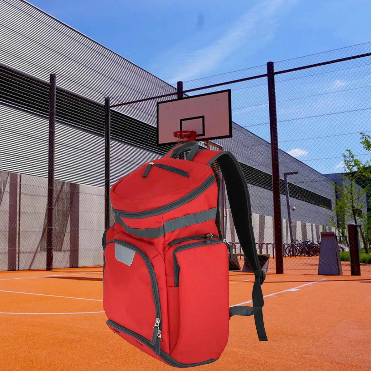 Basketball Soccer  Bag Waterproof For Man  Red