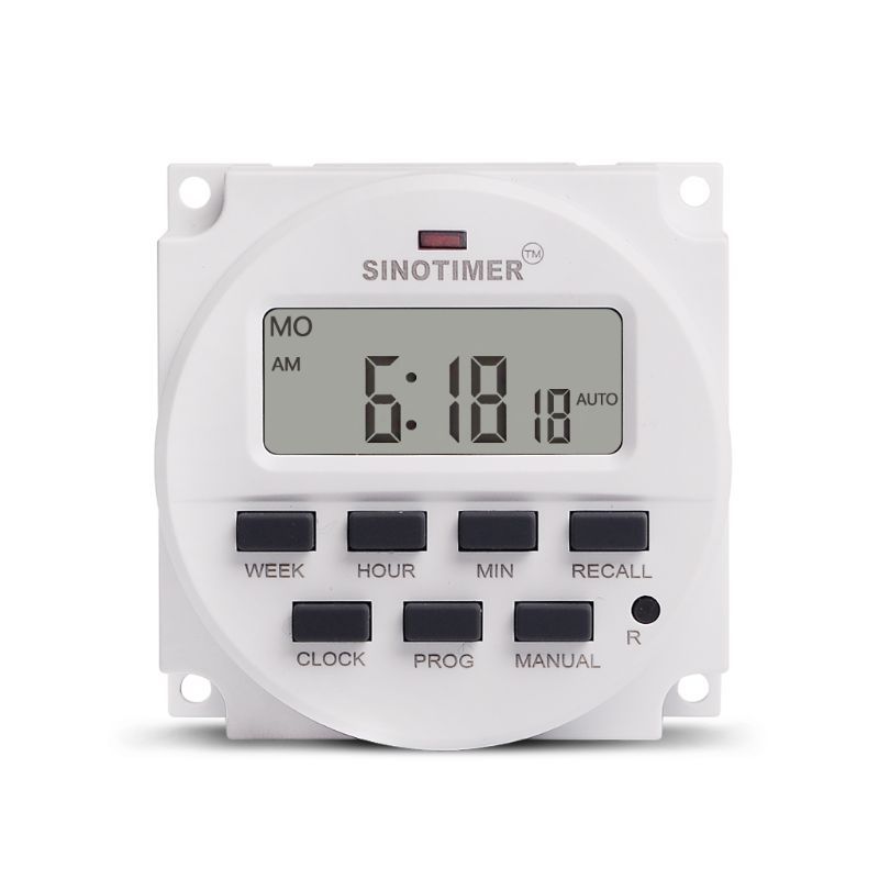 BIG LCD Digital 220V Programmable Timer Switch With Countdown Time Function 203C