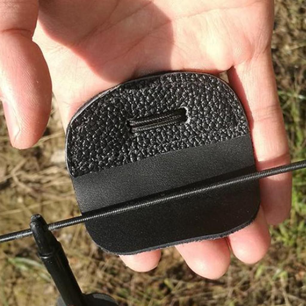 10 Pieces Outdoor Archery Finger Tabs 3 Under Tab Finger Saver Protect
