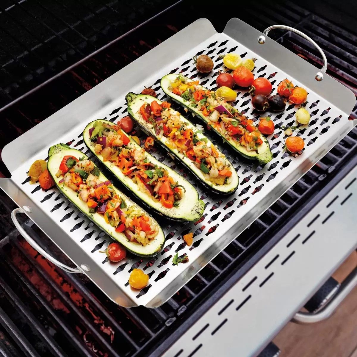 Stainless Steel Grill Baskets, 2pcs