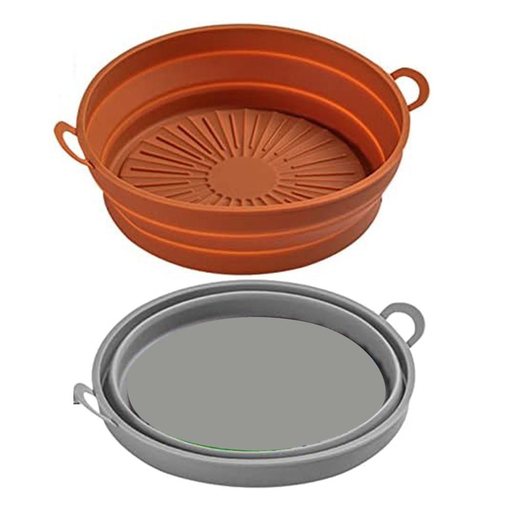 Foldable Silicone Pot 85 Inch Liners Reusable Basket Fit for 5QT or Bigger