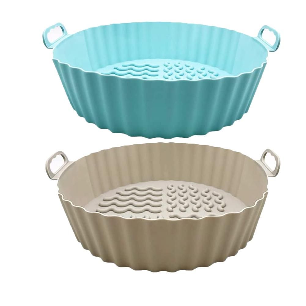 75 Inch Liner Silicone Reusable &Economic Silicone Pot for 3-5 QT Gray&Green