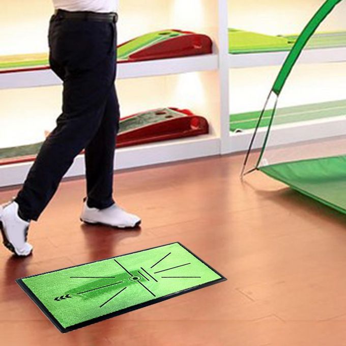 Golf Practice Mat Swing Training Pad Chipping For Indoor Full Track