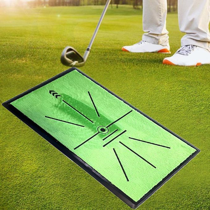 Golf Practice Mat Swing Training Pad Chipping For Indoor Full Track