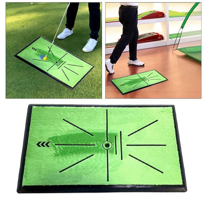 Golf Practice Mat Swing Training Pad Chipping For Indoor Full Track