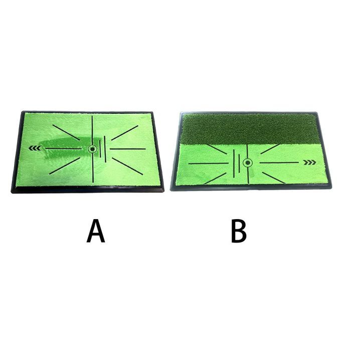 Golf Practice Mat Swing Training Pad Chipping For Indoor Full Track